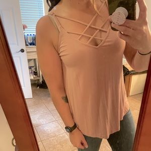 Bluch pink spaghetti strap tank